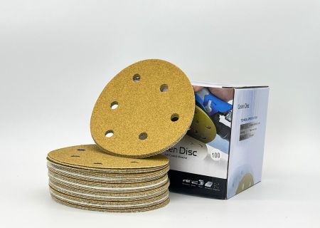 Aluminum Oxide Abrasive Gold Paper Disc