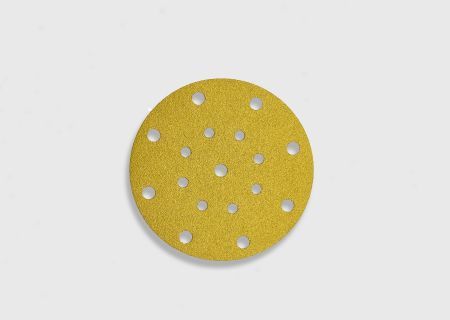 Dustless Aluminum Oxide Abrasive Gold Paper Disc